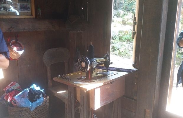 A corner in Red Dao people's house